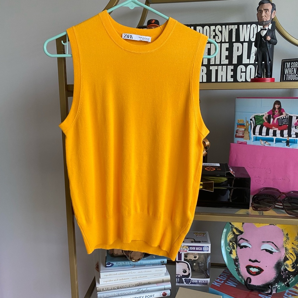 Price cut! Zara Mustard Yellow Knit Top